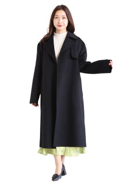Theory(セオリー) LUXE NEW DIVIDE WRAP TRENCH  BLACK