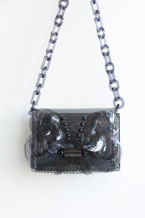 Transparent Sculptural Mini Chain Bag - バッグ