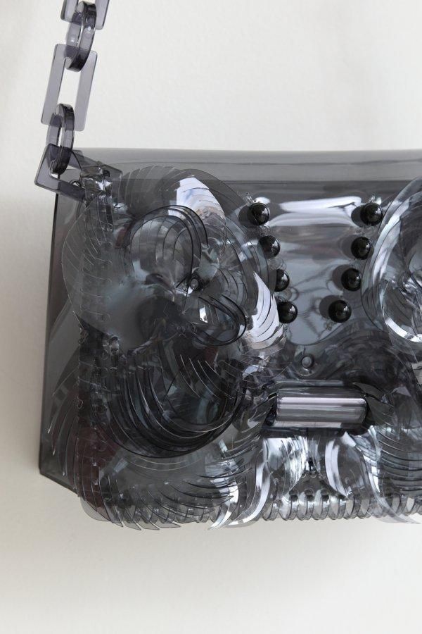 入荷なう Mame Bag Chain Mini Sculptural Transparent Kurogouchi(マメ) ウェア