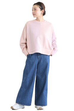 CEaRET FROM araara(シーレット) Material Mix Sweat Pullover  pink