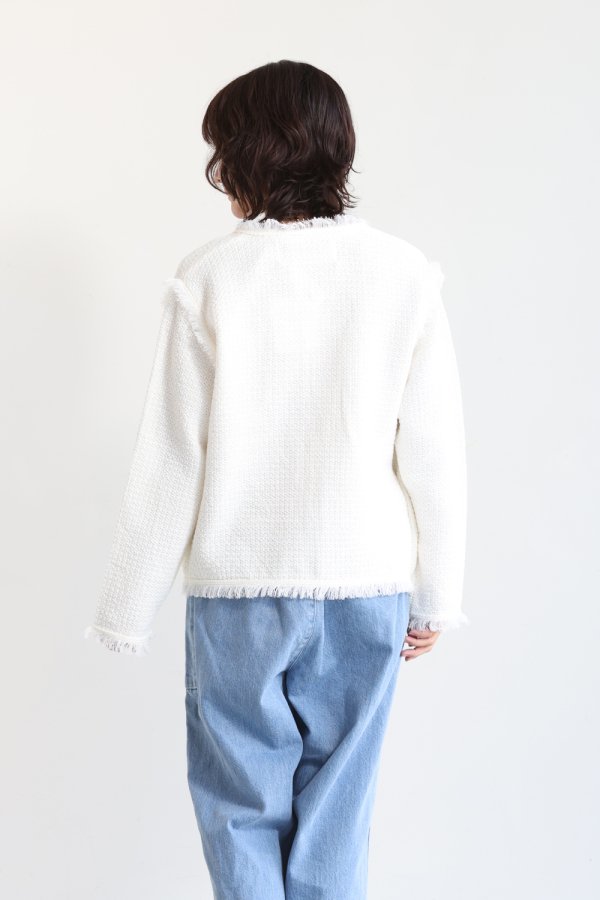 ADAWAS(アダワス) SUMMER TWEED KNIT JACKET - YAMAROKU（ヤマロク