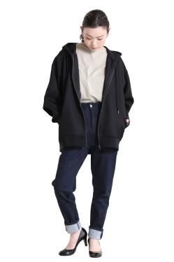SIWALY fluid(꡼ե륤) UNISEXFront Zip Hoodie  black