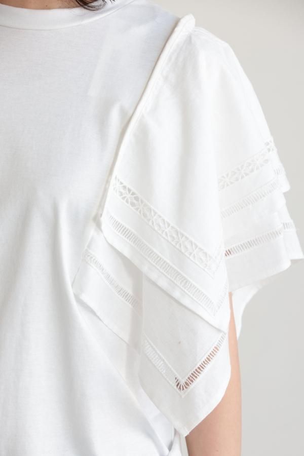 MUVEIL(ミュベール) ナプキンレースTシャツ - YAMAROKU