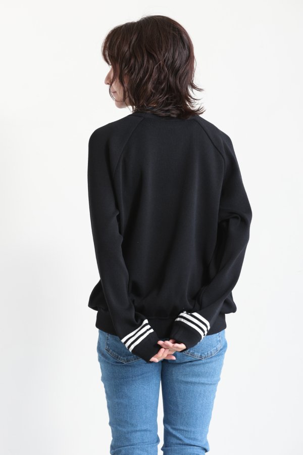 BORDERS at BALCONY(ボーダーズアットバルコニー) RAYON KNIT SWEATER BLACK - YAMAROKU（ヤマロク）  オンラインストア