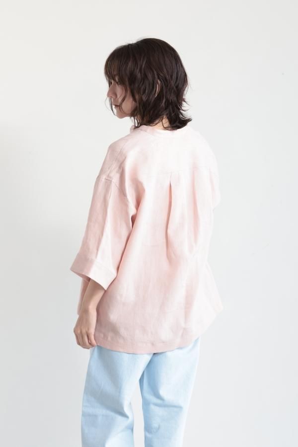人気カラー＊ルグラジック LE GLAZIK リネンスキッパーシャツ 麻