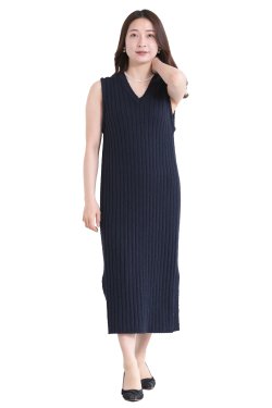 CEaRET FROM araara(シーレット) Slub Yarn Knit Tunic Dress
