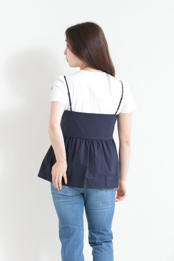 BORDERS at BALCONY(ボーダーズアットバルコニー) PEPLUM SHIRT