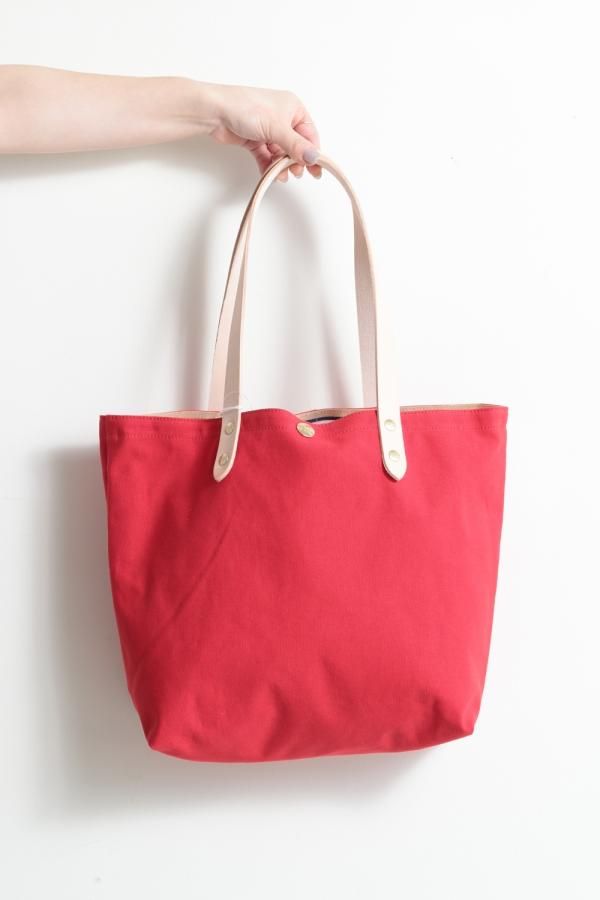 新品★イルビゾンテ　トートバッグ　赤　レッド IL BISONTE(イルビゾンテ) トートバッグ レッド - YAMAROKU