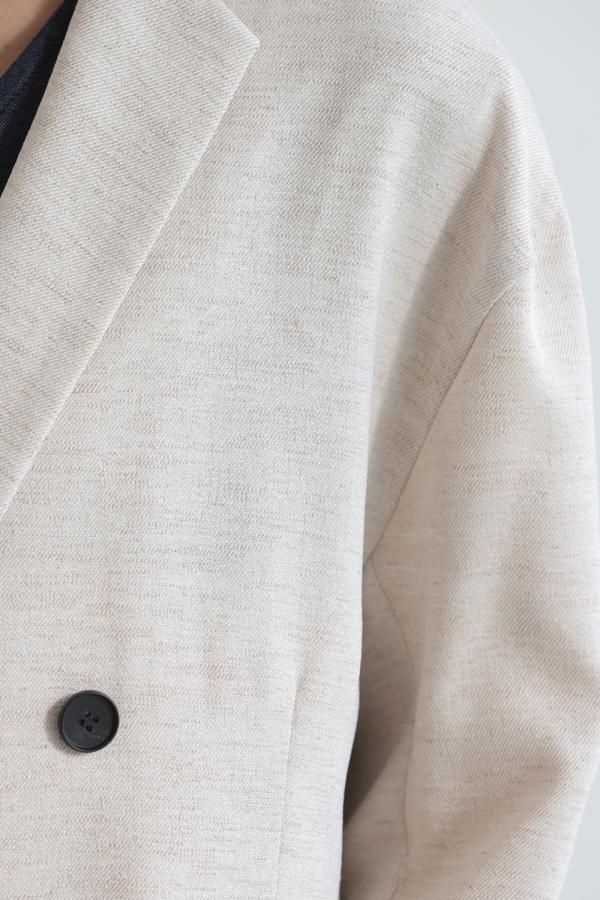 I_am ジャケット ノーカラージャケット puff sleeve no collar
