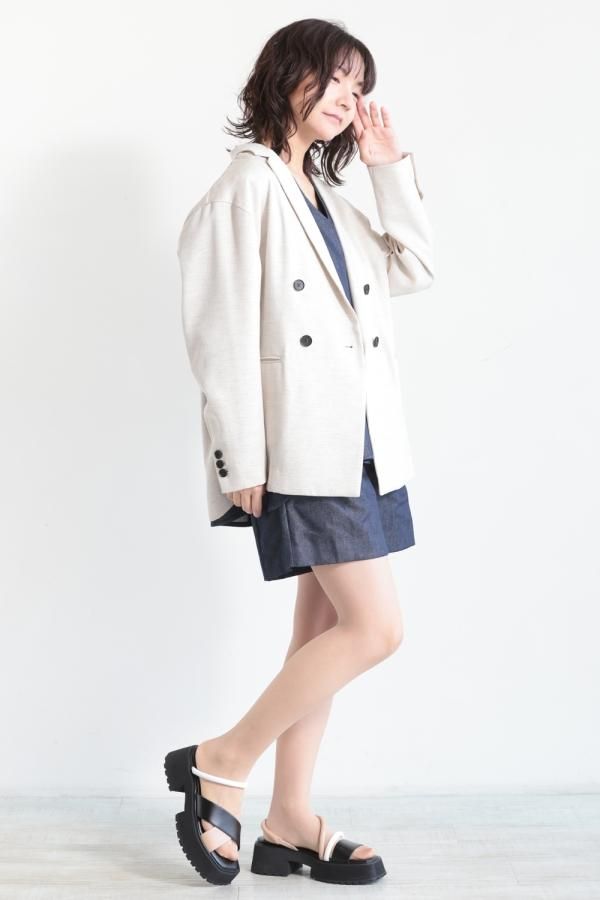 美品】エレンディーク アイボリー パフスリーブ ジャケット