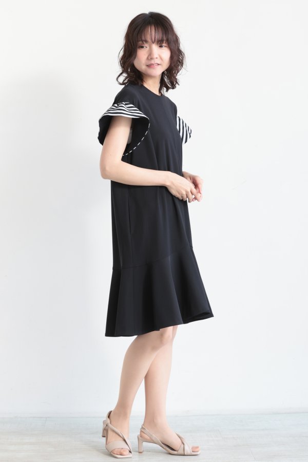 ボーダーズアットバルコニー TRICOT I LINE DRESS - ロング