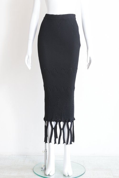 Mame Kurogouchi(マメ) Basket Weave Detailed Knitted Skirt - YAMAROKU（ヤマロク）  オンラインストア