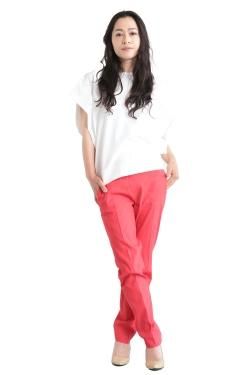 SIWALY fluid(꡼ե륤) Wide Tucked Pullover  white