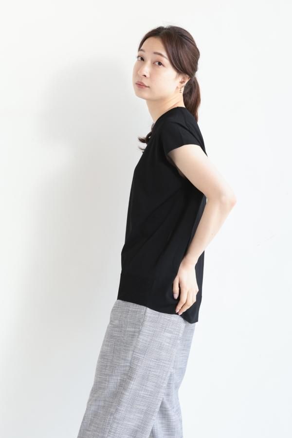Theory(セオリー) COMPACT CREPE NEW COCOON PO BLACK