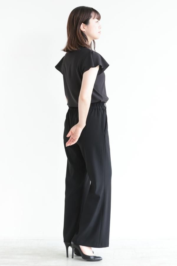 Theory(セオリー) PRIME GGT BD RUFFLE SLEEVE TP BLACK