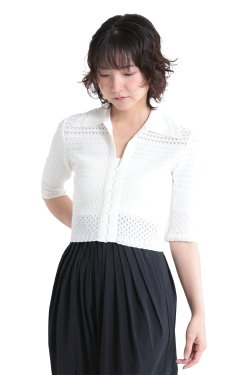 Mame Kurogouchi(マメ) Lace Knitted Top