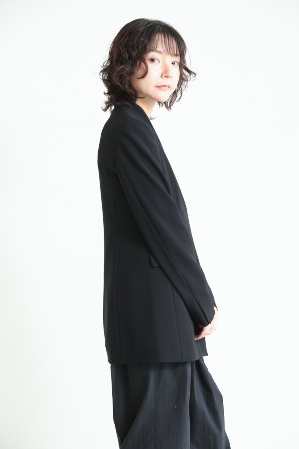 Mame Kurogouchi(マメ) Collarless Double Breasted Suit Jacket