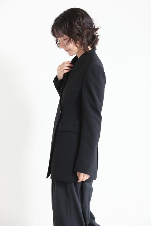 Mame Kurogouchi(マメ) Collarless Double Breasted Suit Jacket