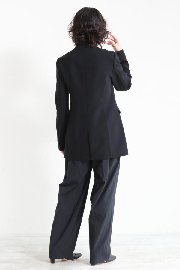 Mame Kurogouchi(マメ) Collarless Double Breasted Suit Jacket 