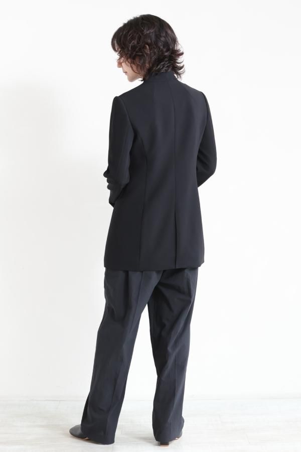 Mame Kurogouchi(マメ) Collarless Double Breasted Suit Jacket