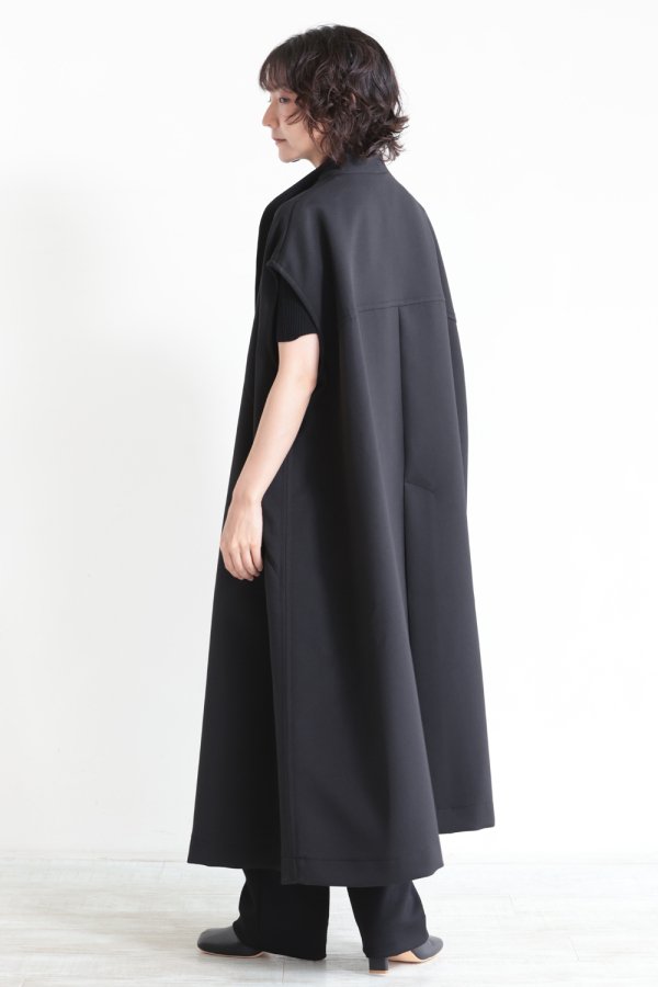 ELENDEEK(エレンディーク) TRIPLE CLOTH LONG GILET BLK - YAMAROKU ...