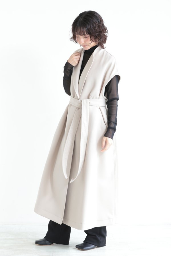 ELENDEEK(エレンディーク) TRIPLE CLOTH LONG GILET BGE - YAMAROKU ...