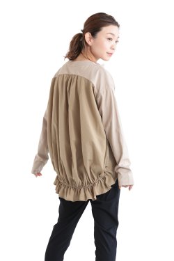 CEaRET FROM araara(シーレット) Back Gather Pull-over  beige