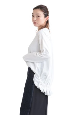 CEaRET FROM araara(シーレット) Back Gather Pull-over  white