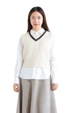 ADAWAS(アダワス) CABLE-KNIT VEST