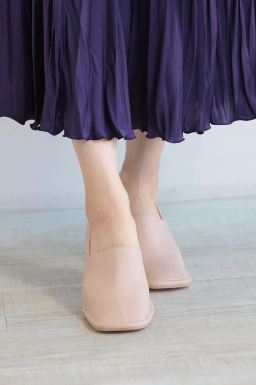 ELENDEEK(エレンディーク) SQUARE TOE STITCH BOOTIE BGE
