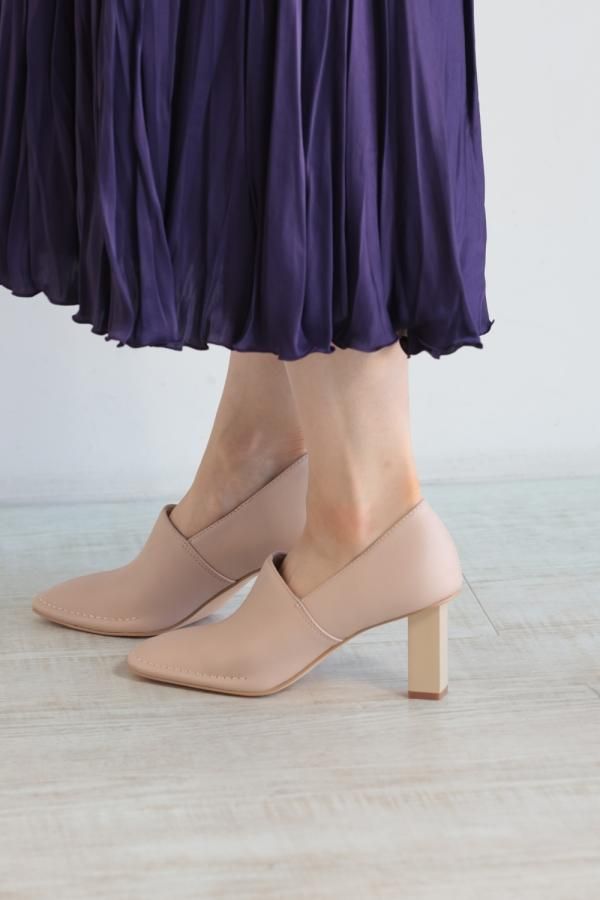 ELENDEEK(エレンディーク) SQUARE TOE STITCH BOOTIE BGE