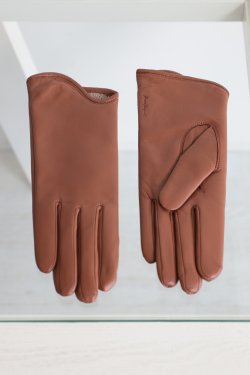 Mame Kurogouchi(マメ) Leather Dress Gloves  BROWN
