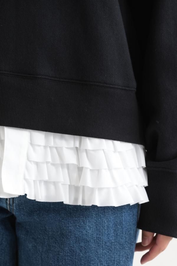 MUVEIL(ミュベール) シャツレイヤードプルオーバー - YAMAROKU