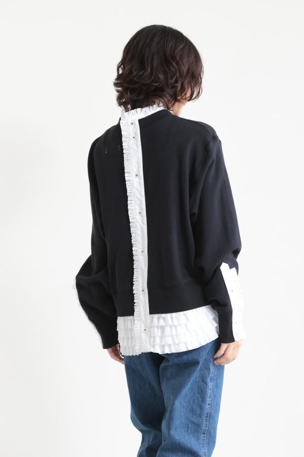 MUVEIL(ミュベール) シャツレイヤードプルオーバー - YAMAROKU