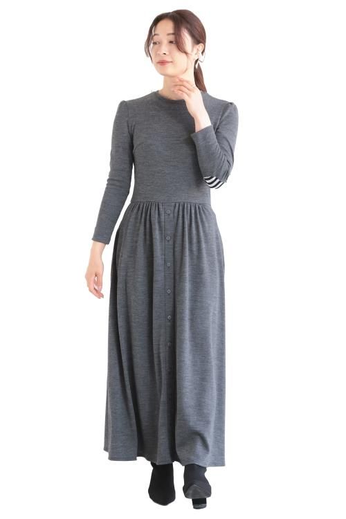 ボーダーズアットバルコニー　WEEKEND MAXI DRESS　ワンピース平置き実寸