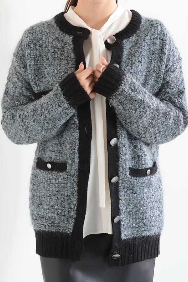 【RITTO /リット】別注 ミックスニット カーディガン RITTO /リット】別注 ミックスニット カーディガン