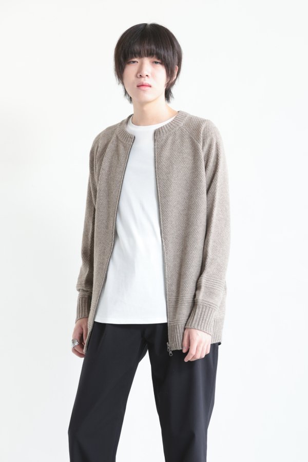 SIWALY fluid(シワリーフルイド) 【UNISEX】Back Zip Wide Pull-over