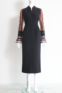 Mame Kurogouchi(ޥ) Acetate Polyester Torchon Lace Sleeve Dress