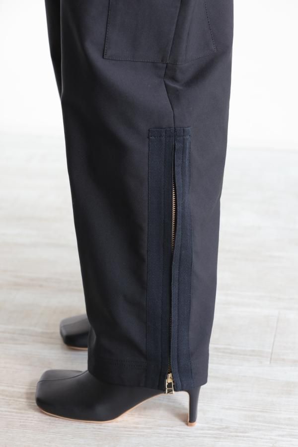 【新品】 MUVEIL / ミュベール | サイドジップカーゴパンツ | 36 MUVEIL(ミュベール) サイドジップカーゴパンツ navy - YAMAROKU