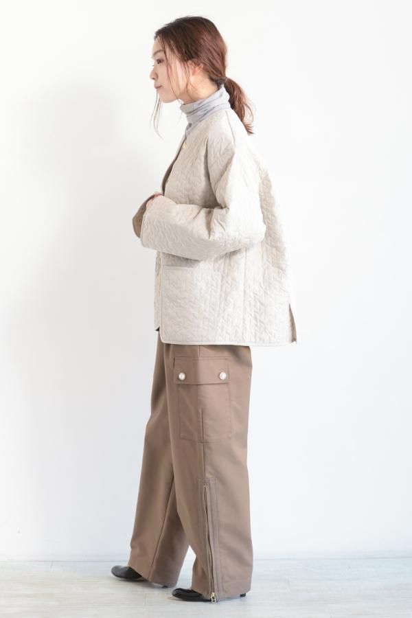 【新品】 MUVEIL / ミュベール | サイドジップカーゴパンツ | 36 MUVEIL(ミュベール) サイドジップカーゴパンツ khaki - YAMAROKU