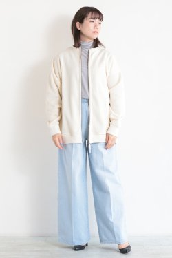 SIWALY fluid(シワリーフルイド) 【UNISEX】Sweater Fleece 2way Tops  white