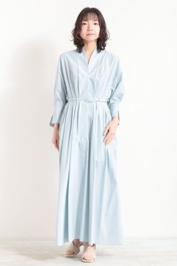 Mame Kurogouchi(ޥ) Cotton Chambray Tucked Shirt Dress