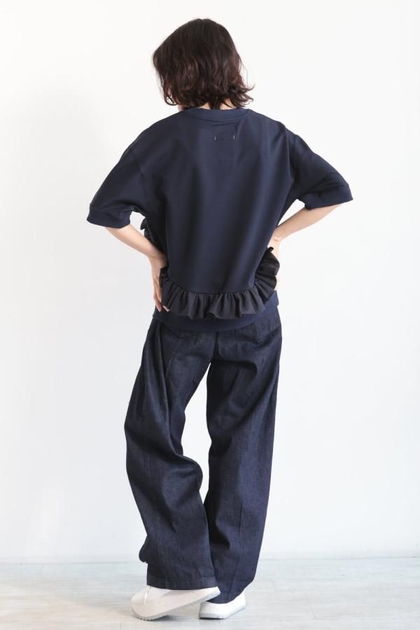 MUVEIL_ベルト付きワイドパンツ | Truecolours -トゥルーカラーズ-