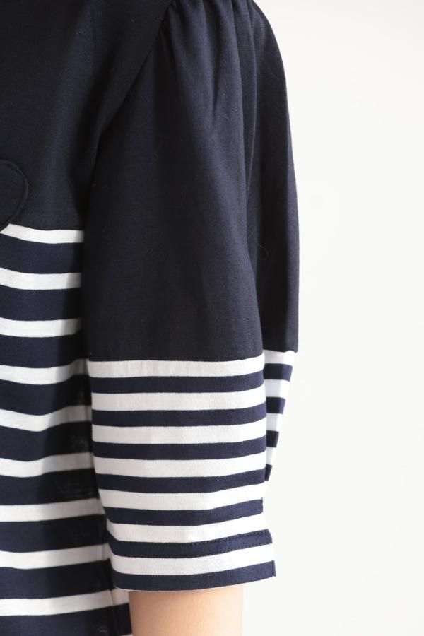 ハートパッチロングスリーブ MUVEIL サイズ36 2023AW MUVEIL ハートパッチロングスリーブ | Pay ID