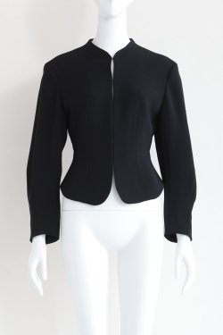 Mame Kurogouchi(ޥ) Triacetate Polyester Collarless Jacket