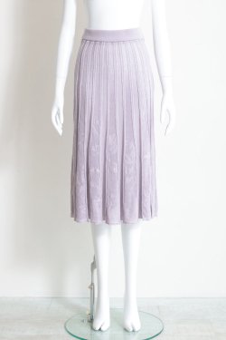 Mame Kurogouchi(ޥ) Watermark Pattern Pleated Knitted Skirt