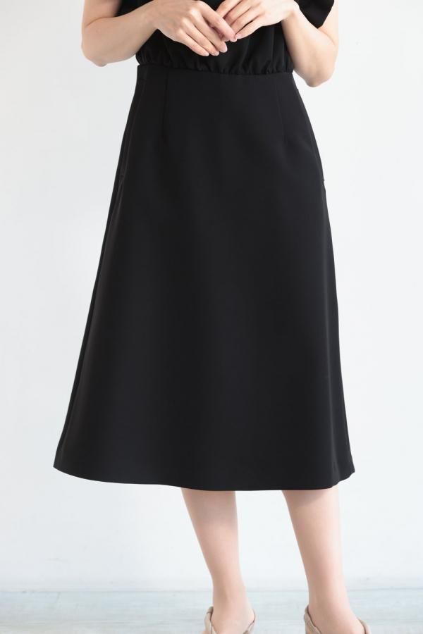BALLOON FRILL SLEEVE DRESS(36 BLACK): BORDERS at BALCONY
