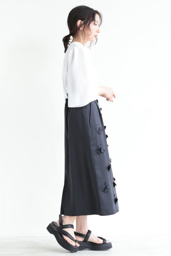 MUVEIL フラワーカット スカート サイズ36 ミュベールフラワーカットスカート