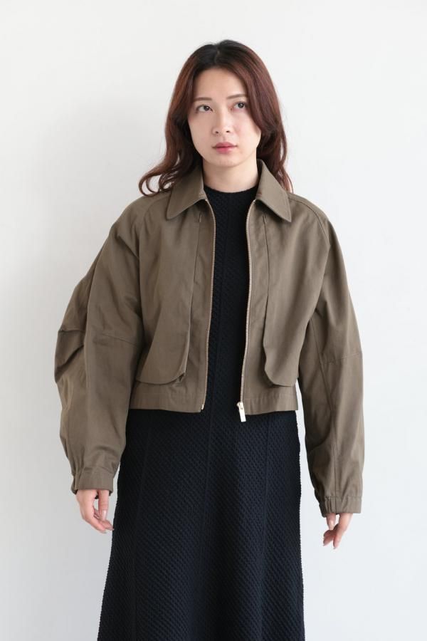 Mame Kurogouchi(マメ) Organic Cotton Twill Short Jacket