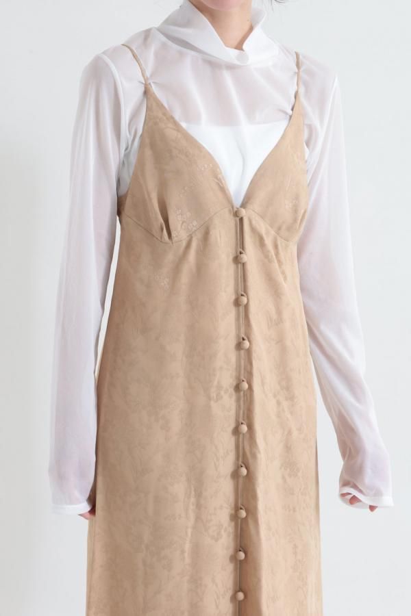 Mame Kurogouchi(マメ) Floral Jacquard Camisole Dress BEIGE Mame Kurogouchi(マメ) Floral Jacquard Camisole Dress BEIGE